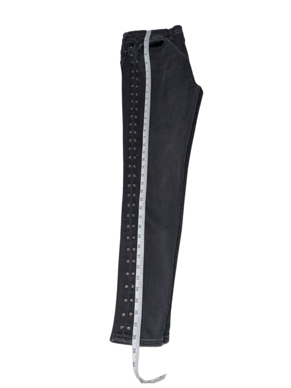Levi’s Premium Mile High Studded Super Skinny Jeans W27 L30 Black - Picture 10 of 10